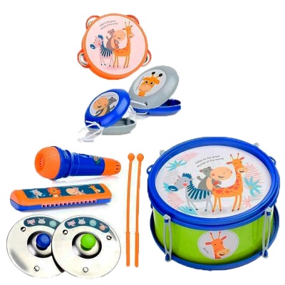 Набор музыкальных инструментов Сафари 7 штук Наша игрушка 3802E 1